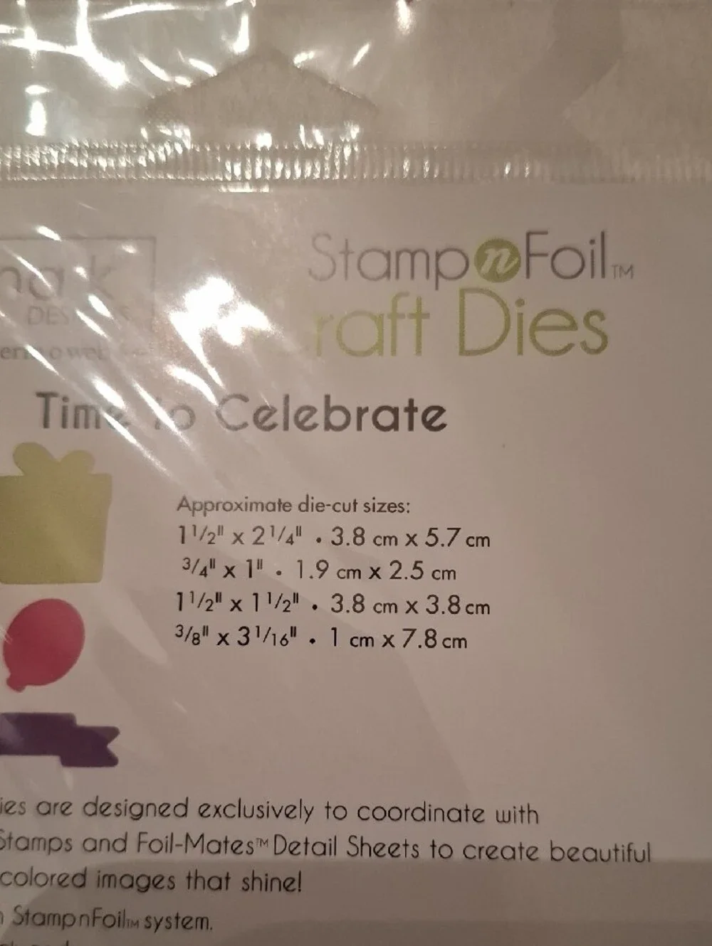 Time To Celebrate Craft Dies - No Stamps Included